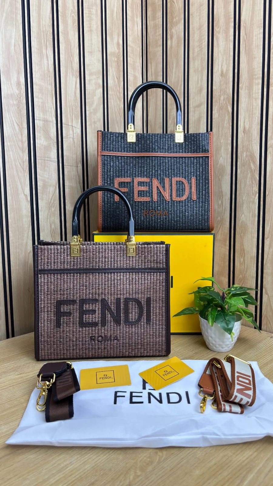 FENDI SUNSHINE SMALL TOTE BAG