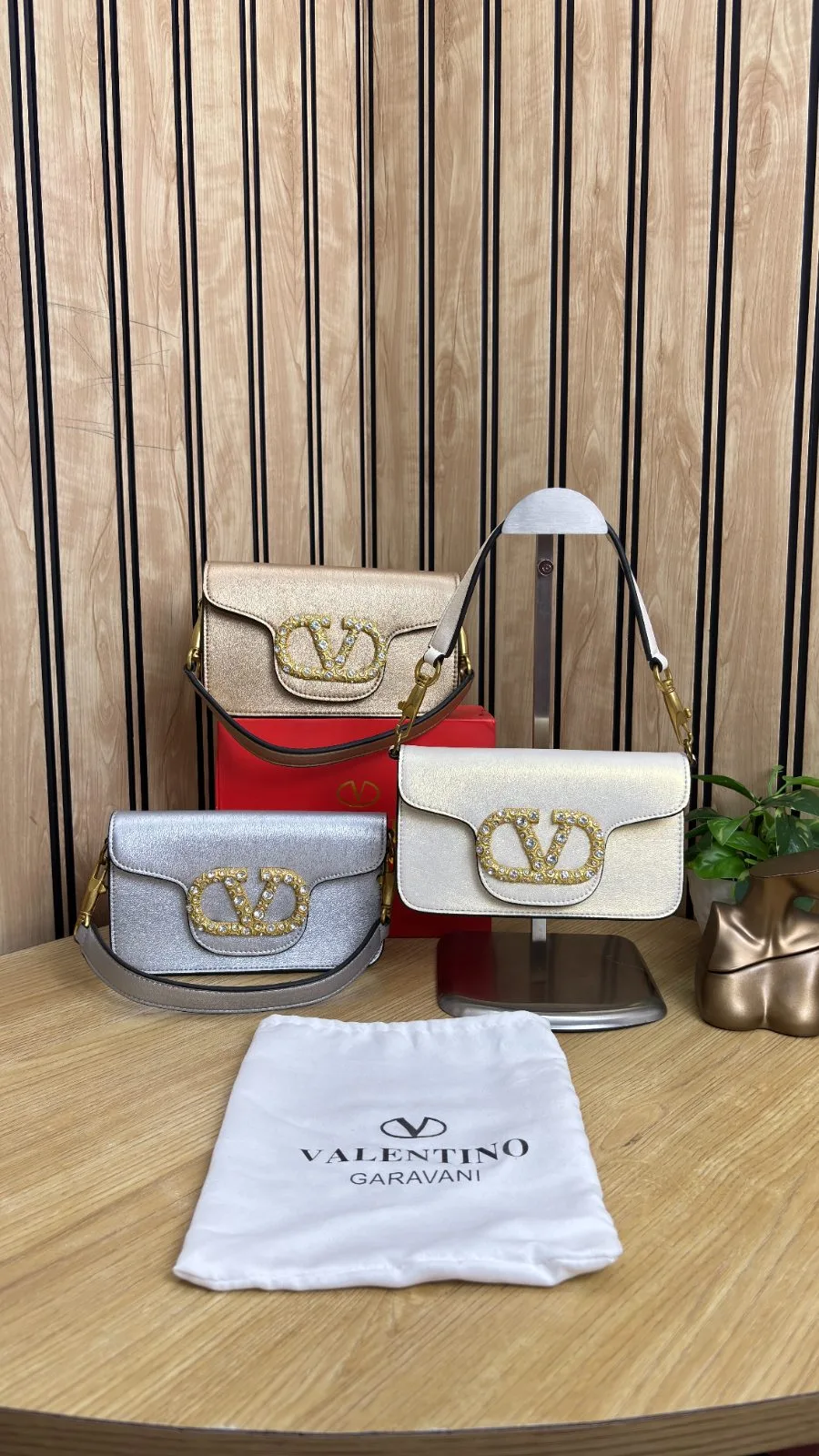 VALENTINO GARAVANI LOCO SMALL SHOULDER BAG WITH JEWEL LOGO