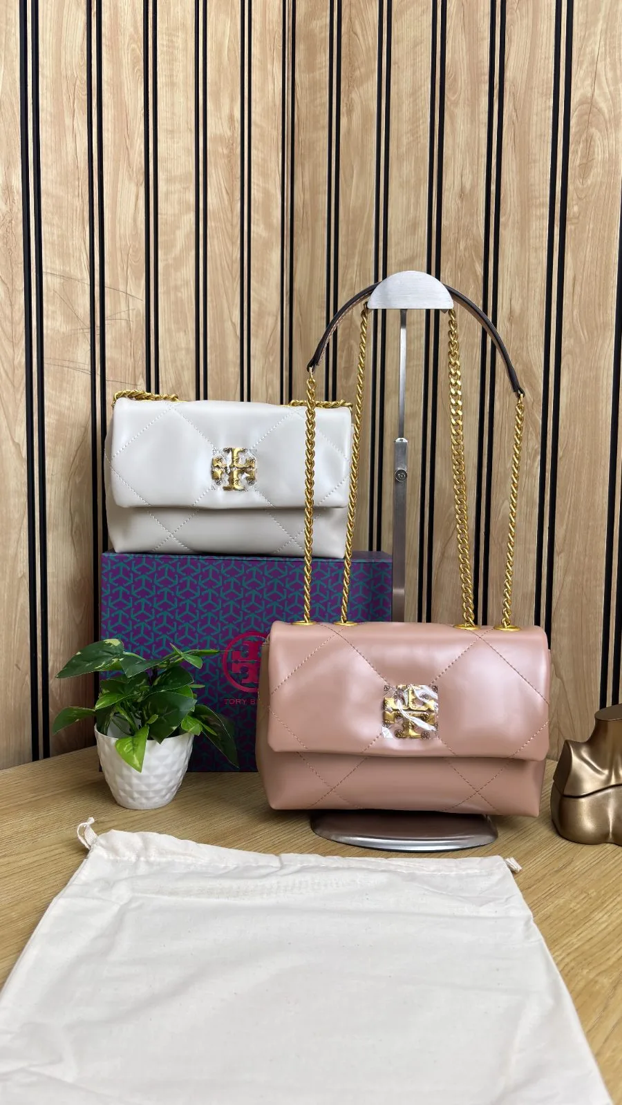 TORY BURCH KIRA DIAMOND QUILT CONVERTIBLE SMALL