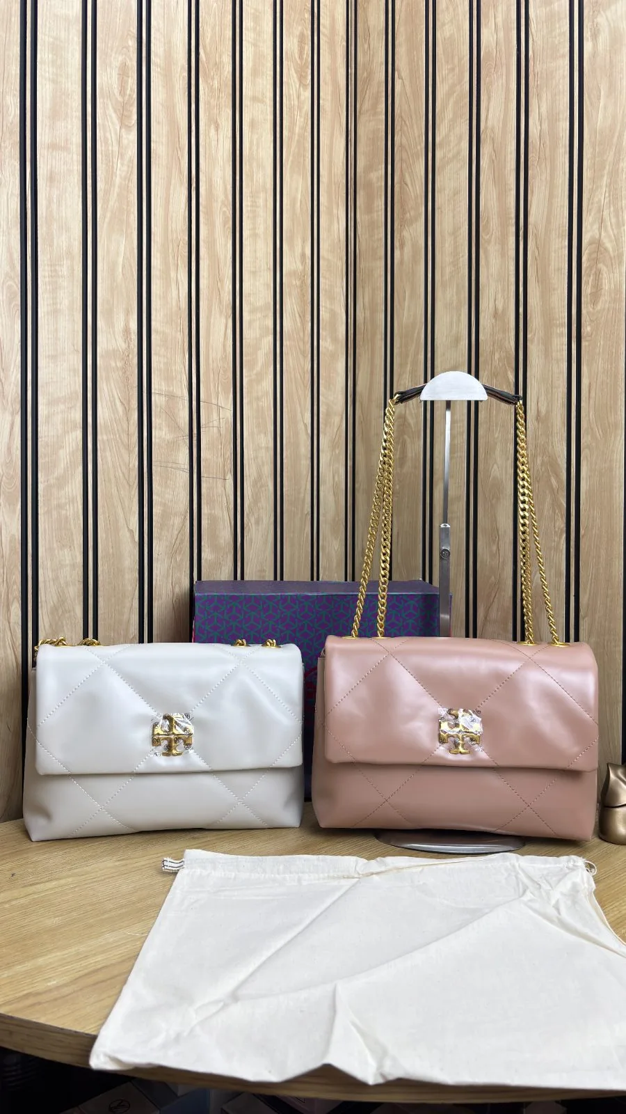 TORY BURCH KIRA DIAMOND QUILT CONVERTIBLE BIG