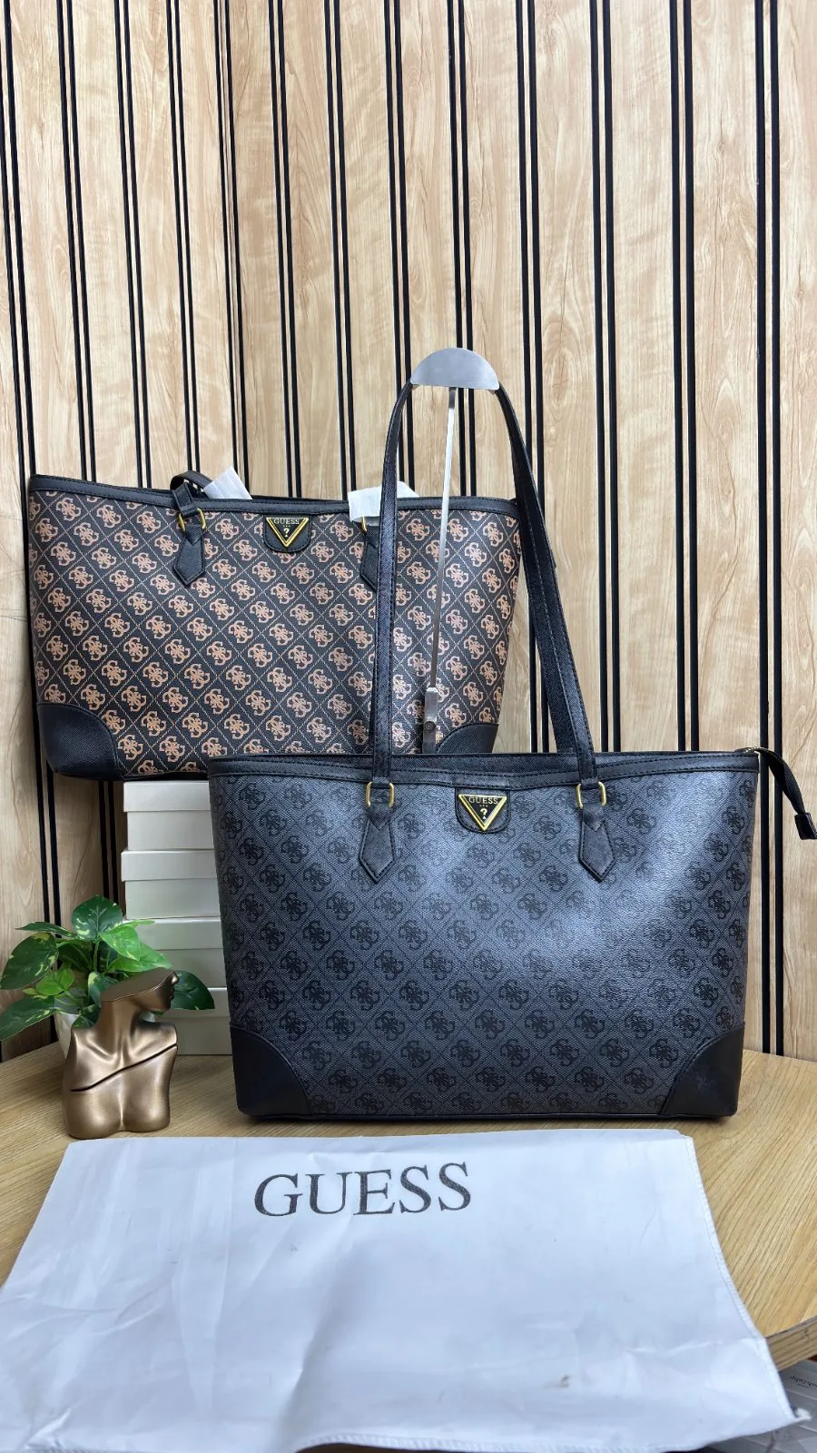 GUESS TOTE BAG WITH SHOULDER BAG