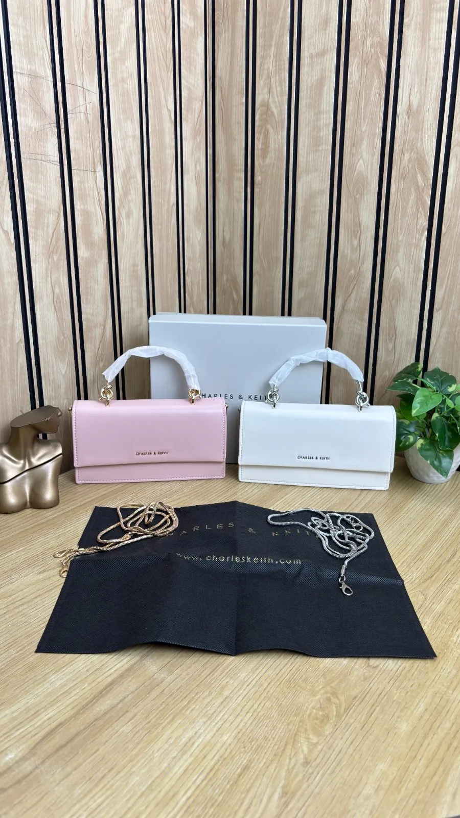 CHARLES & KEITH KRISTINE TOP HANDLE BAG